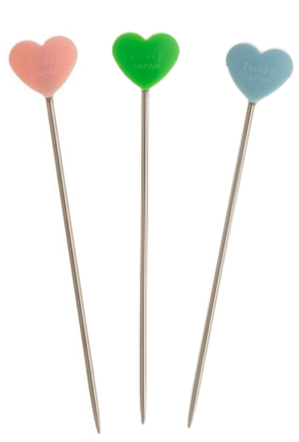 編み物まち針 (ハート)  AC-067 チューリップ 【KY】 amicolle 待ち針 まち針 編み物