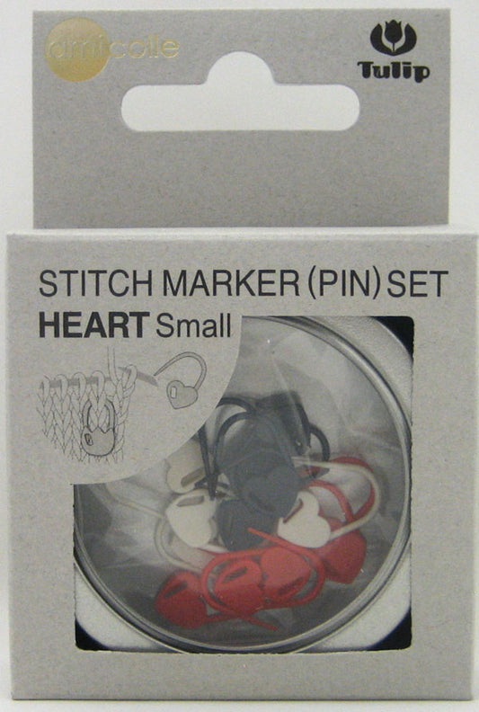 段かぞえマーカーセット (小) ハートミックス AC-087 チューリップ 【KY】 amicolle 段数マーカー 段数リング 編み物