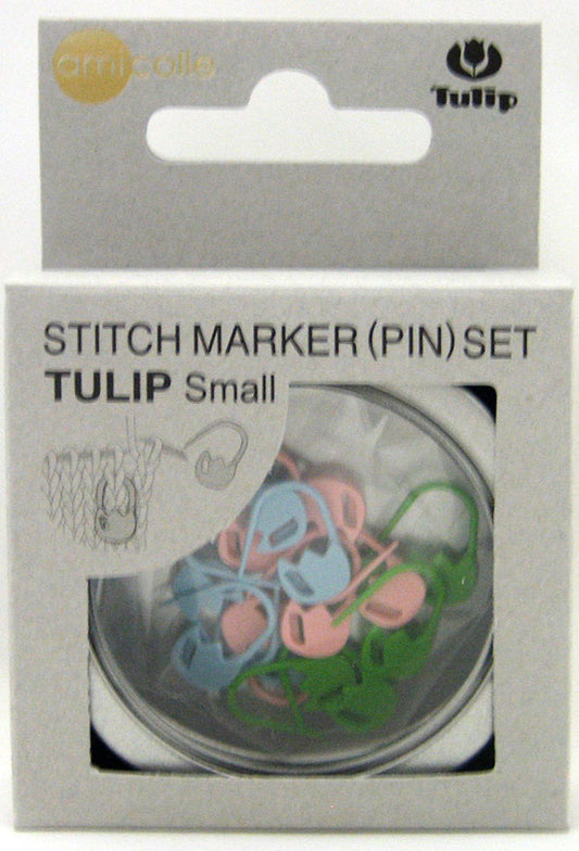 段かぞえマーカーセット (小) チューリップミックス AC-086 チューリップ 【KY】 amicolle 段数マーカー 段数リング 編み物