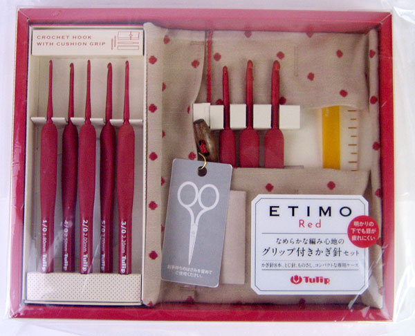 かぎ針セット エティモレッド TED-001 チューリップ 【KN】 Tulip ETIMO Red 編み物 編み針セット クッショングリップ amazon