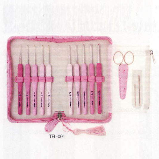 かぎ針・レース針セット エティモロゼ TEL-001 チューリップ 【KY】 Tulip ETIMO Rose 編み物 編み針セット クッショングリップ