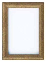 額縁 W-21 こげ茶 (N) オリムパス 【KY】 木製 フレーム 額 外径17.3cm×13.1cm