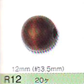 ウッドビーズ 12mm (穴約3.5mm) R12-1~R12-m トーホー 【KN】: ビーズ 手芸