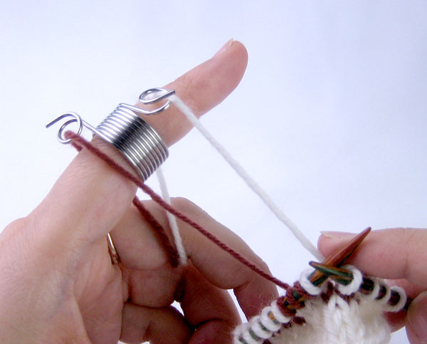 ヤーンガイド 編み込み用リング 指ぬき 【KN】 編みこみ 編み込みリング 毛糸ガイド wish