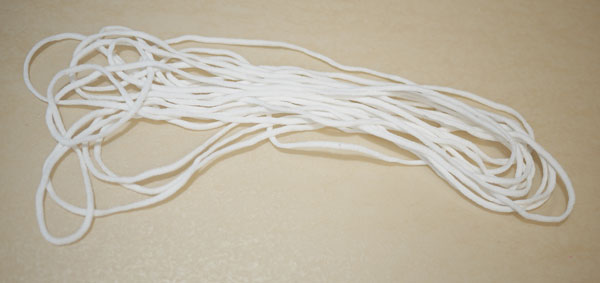 ソフト丸ゴム 2mm 5m巻 マスク用 yoso 【KN】 手づくりマスク用 マスクゴム 丸ゴム