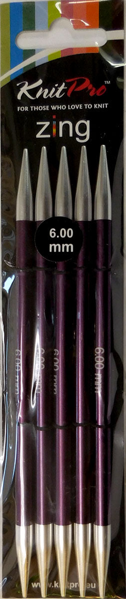 ニットプロ ZING ジング 5本針 15cm 6.00mm 47013 棒針 編み物 【KN】 編み物 手あみ