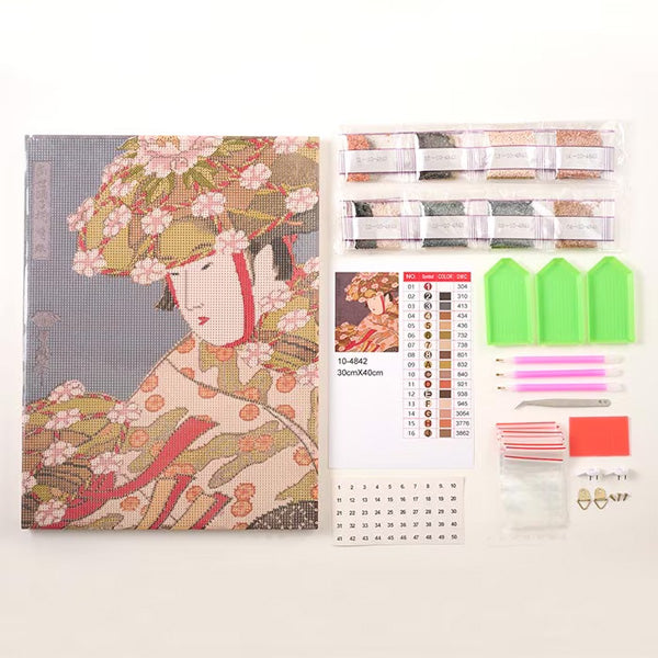ダイヤモンドフィックス 浮世絵コレクション 鷺娘 10-4842【KN】ビーズ絵キット ダイヤモンドアート