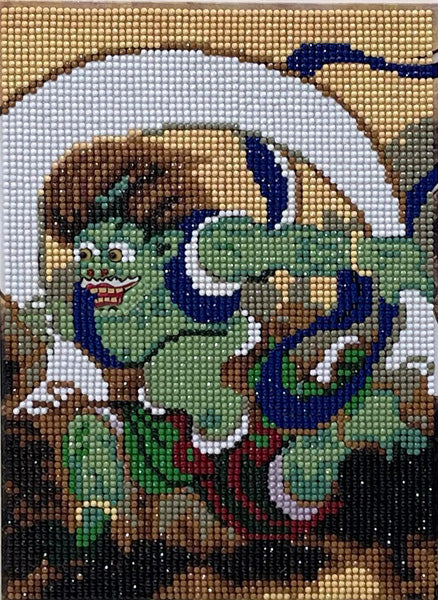 ダイヤモンドフィックス 浮世絵コレクション 風神 10-5564【KN】ビーズ絵キット ダイヤモンドアート