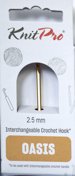 ニットプロ オアシス交換可能なかぎ針編み針先 2.50mm 30962 【KN】編み物 かぎ針 手編み
