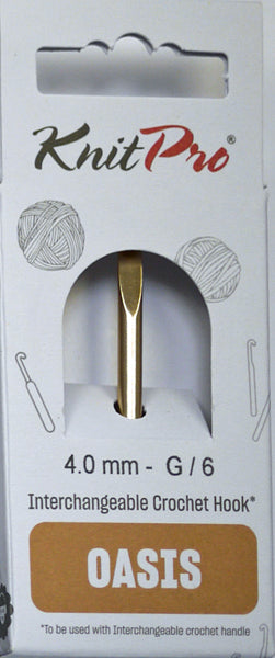 ニットプロ オアシス交換可能なかぎ針編み針先 4.00mm 30965 【KN】編み物 かぎ針 手編み