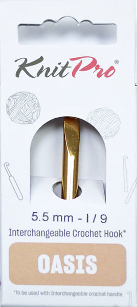 ニットプロ オアシス交換可能なかぎ針編み針先 5.50mm 30968 【KN】編み物 かぎ針 手編み
