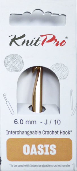 ニットプロ オアシス交換可能なかぎ針編み針先 6.00mm 30969 【KN】編み物 かぎ針 手編み
