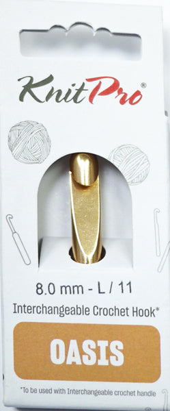 ニットプロ オアシス交換可能なかぎ針編み針先 8.00mm 30972 【KN】編み物 かぎ針 手編み