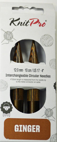 ニットプロ ginger 付け替え式 輪針 40cm・50cm用 針先 12.00mm (31235) 【KN】 ジャンボ 編み物 編み針 12mm