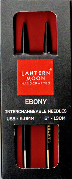 LANTERN MOON 付け替え式 輪針 黒檀 針先 5.0mm 350127 【KN】24金メッキ 編み物 手あみ 編み針 ニットプロ ランタンムーン