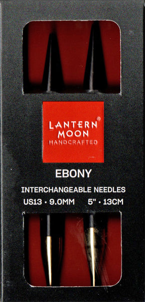 LANTERN MOON 付け替え式 輪針 黒檀 針先 9.0mm 350133 【KN】24金メッキ 編み物 手あみ 編み針 ニットプロ ランタンムーン
