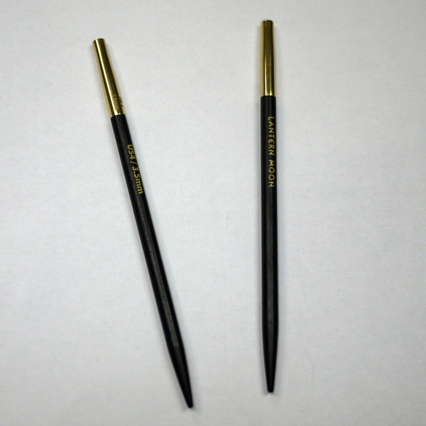 LANTERN MOON 付け替え式 輪針 黒檀 短針先 3.5mm 350143 【KN】40cm、50cm用 24金メッキ 編み物 手あみ 編み針 ニットプロ ランタンムーン