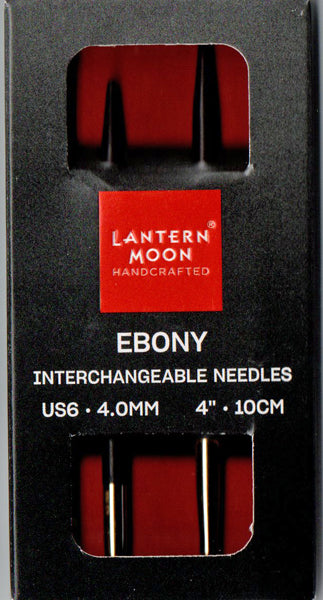 LANTERN MOON 付け替え式 輪針 黒檀 短針先 4.0mm 350145 【KN】40cm、50cm用 24金メッキ 編み物 手あみ 編み針 ニットプロ ランタンムーン