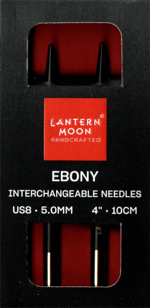 LANTERN MOON 付け替え式 輪針 黒檀 短針先 5.0mm 350147 【KN】40cm、50cm用 24金メッキ 編み物 手あみ 編み針 ニットプロ ランタンムーン