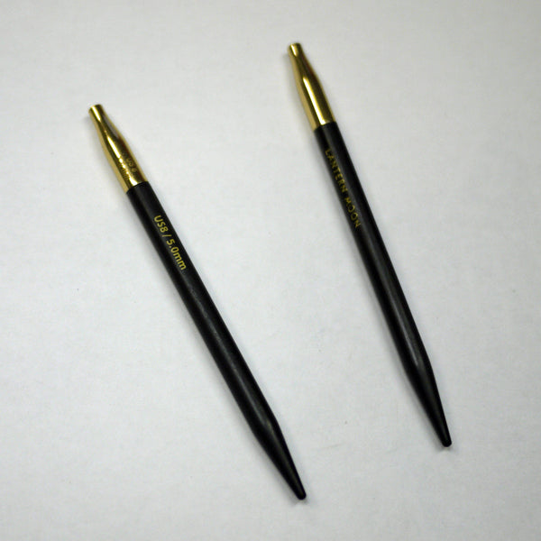LANTERN MOON 付け替え式 輪針 黒檀 短針先 5.0mm 350147 【KN】40cm、50cm用 24金メッキ 編み物 手あみ 編み針 ニットプロ ランタンムーン