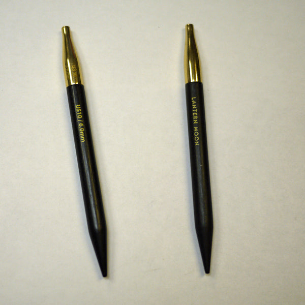 LANTERN MOON 付け替え式 輪針 黒檀 短針先 6.0mm 350149 【KN】40cm、50cm用 24金メッキ 編み物 手あみ 編み針 ニットプロ ランタンムーン