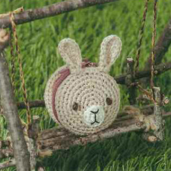 刺しゅう糸で編むちいさなポーチ うさぎ No.502507【KY】 かぎ針編み ルシアン