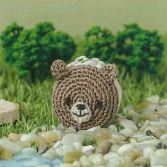 刺しゅう糸で編むちいさなポーチ くま No.502508【KY】 かぎ針編み ルシアン