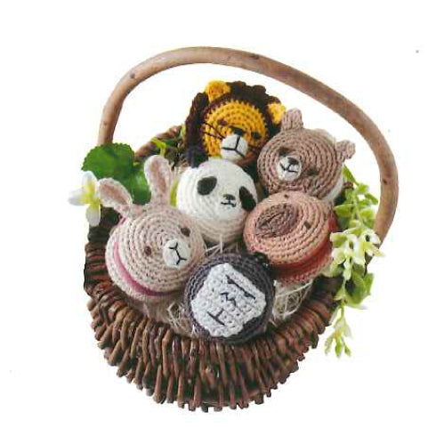 刺しゅう糸で編むちいさなポーチ ライオン No.502512【KY】 かぎ針編み ルシアン