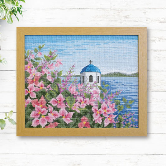 キット ブーゲンビリアが咲くエーゲ海の島 7577 オリムパス 【KY】 クロスステッチ 刺しゅう オノエ・メグミ 四季を巡る旅