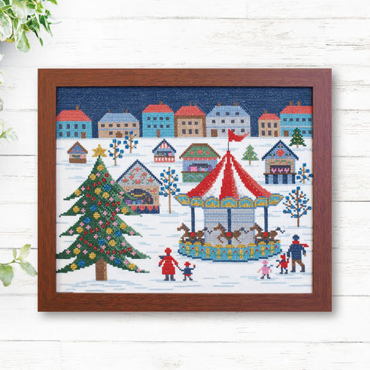 キット ドイツの楽しいクリスマスマーケット 7579 オリムパス 【KY】 クロスステッチ 刺しゅう オノエ・メグミ 四季を巡る旅