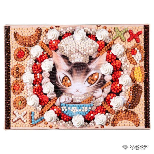 ダイヤモンドフィックス 猫のダヤン お菓子のまんだら DF2L-wf004【KN】ビーズ絵キット ダイヤモンドアート