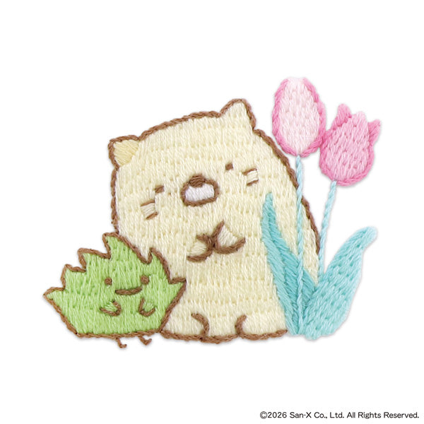 はってはじめる刺しゅうキット すみっコぐらし ねこ・ざっそう（ざっそうとようせいのお花畑） Z-14 オリムパス 【KY】 刺しゅう基礎セット