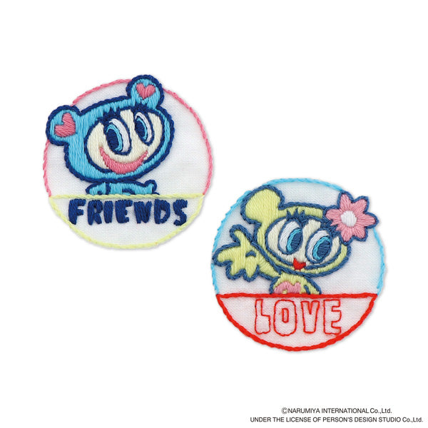 はってはじめる刺しゅうキット エンジェルブルー ナカムラくん＆ハナちゃんB Z-55 オリムパス 【KY】 刺しゅう基礎セット