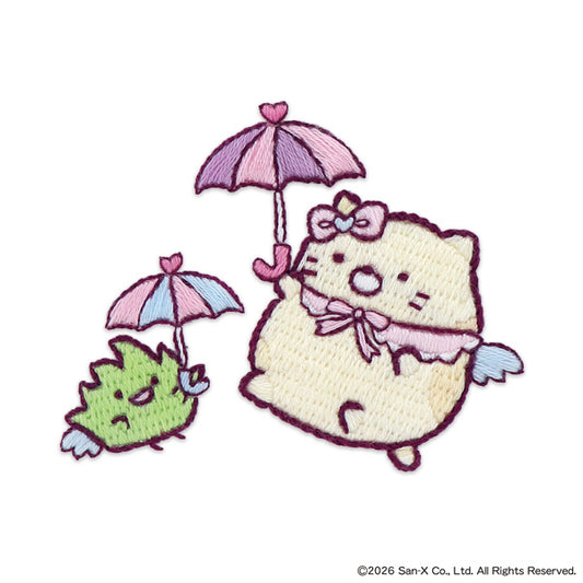 はってはじめる刺しゅうキット すみっコぐらし ねこ・ざっそう（天使なえびてんアイドル） Z-9 オリムパス 【KY】 刺しゅう基礎セット
