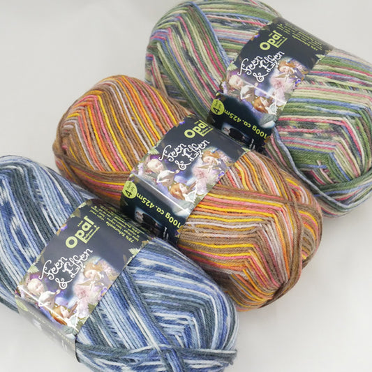 Opal オパール feen & elfen 【KN】 寺井 毛糸 100g大玉 ソックスヤーン 復刻