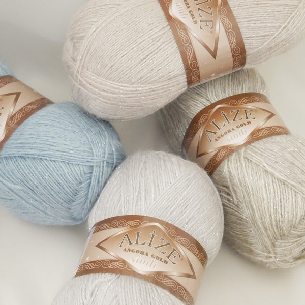 アリゼ alize アンゴラゴールド シムリ 【KN】サンオリーブ 毛糸 100g大玉 段染