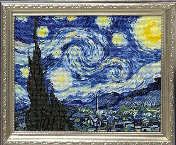 DMC 刺しゅうキット BK1995 ヴィンセント・ヴァン・ゴッホ「星月夜」 【KY】The Masters Collection クロスステッチ
