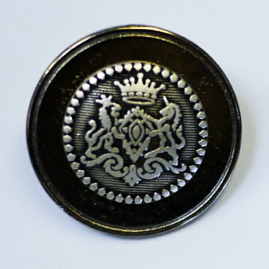 メタルボタン まとめ販売 Queen Bee H247 col.silver 19個【KN】15mm～23mm