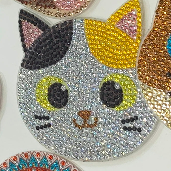 ダイヤモンドフィックス コースター Cats H 10-4719 【KN】ビーズ絵キット ダイヤモンドアート