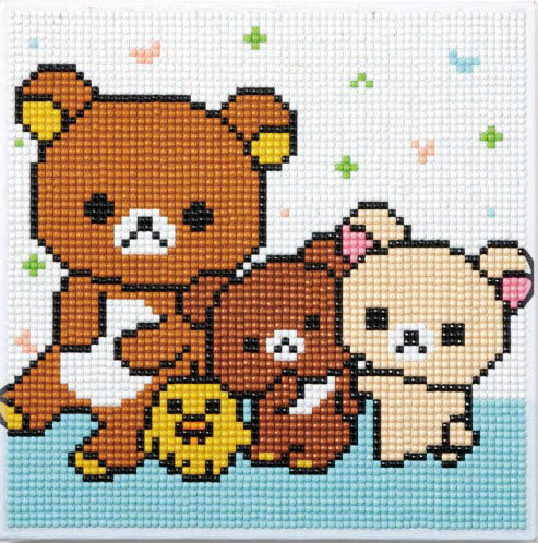 ダイヤモンドフィックス リラックマ Happy life with Rilakkuma DF22-RK002 【KN】ビーズ絵キット