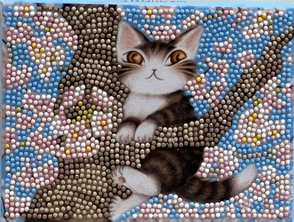 ダイヤモンドフィックス 猫のダヤン 桜色の風がヒゲを揺らす DF2L