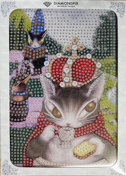 ダイヤモンドフィックス 猫のダヤン 悠長な試合 DF2L-wf005【KN】ビーズ絵キット ダイヤモンドアート