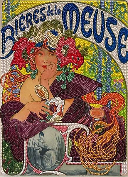 ダイヤモンドフィックス MUCHA アートコレクション ムーズ川のビール DF34-MC003【KN】ビーズ絵キット ダイヤモンドアート