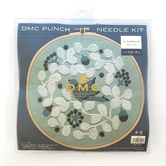DMC 点と線模様製作所 パンチニードルキット JPT76 バードガーデン 【KY】 手作り キット 刺繍 パンチニードル