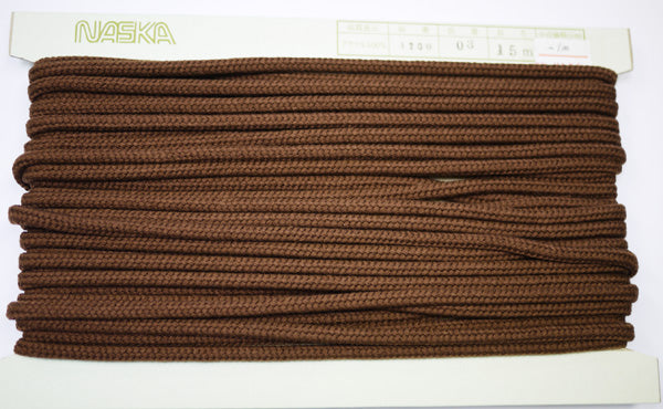 在庫処分 NASKA ファッションコード #1200 col.03 約6.5mm 長さ約9m【KN】アクリルロープ 手紐 巾着
