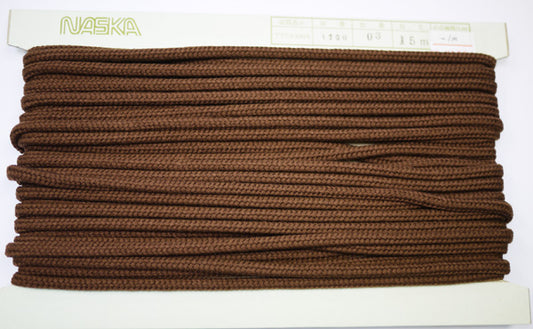 在庫処分 NASKA ファッションコード #1200 col.03 約6.5mm 長さ約9m【KN】アクリルロープ 手紐 巾着