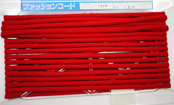 在庫処分 NASKA ファッションコード #1200 col.08 約6.5mm 長さ約6m【KN】アクリルロープ 手紐 巾着