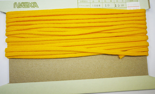 在庫処分 NASKA ファッションコード #1200 col.10 約6.5mm 長さ約6m【KN】アクリルロープ 手紐 巾着