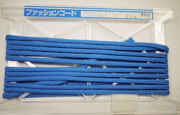 在庫処分 NASKA ファッションコード #1200 col.11 約6.5mm 長さ約3m【KN】アクリルロープ 手紐 巾着