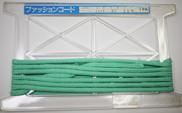 在庫処分 NASKA ファッションコード #1200 col.25 約6.5mm 長さ約2m【KN】アクリルロープ 手紐 巾着